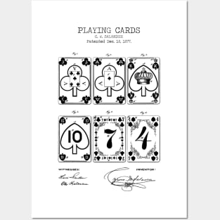 PLAYING CARDS patent bling art, Posters and Art